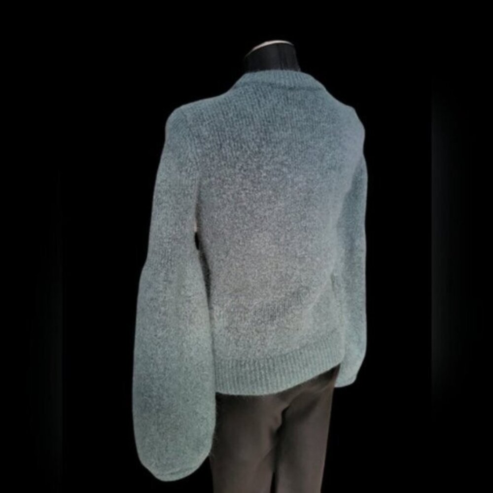 Mohair Wool Blend Puff Sleeve Sweater H&M Women's sz Small - Picture 8 of 10
